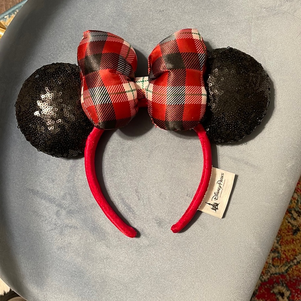 Disney Ears/headband, only worn once. Merry and Bright edition!